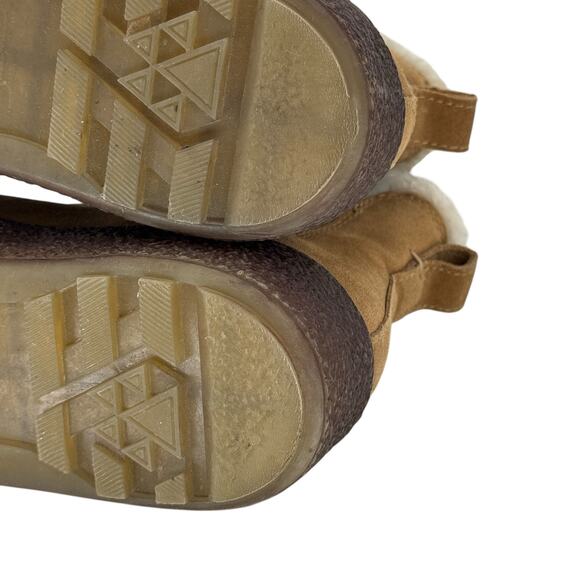 Madewell The Toasty Chelsea Boot Women's 8 Faux Shearling Pull On Brown Chunky - Picture 8 of 10